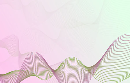 Abstract background, line wave element, sound spectrum equalizer wallpaper, vector futuristic particle technology illustration.のイラスト素材