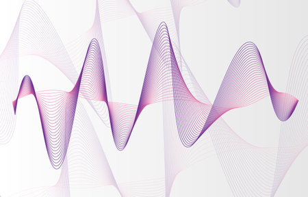 Abstract background, line wave element, sound spectrum equalizer wallpaper, vector futuristic...