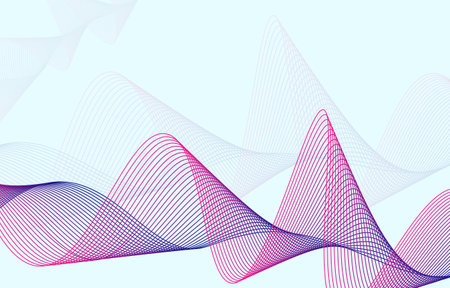 Abstract background, line wave element, sound spectrum equalizer wallpaper, vector futuristic...