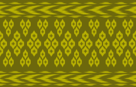 fabric ikat seamless pattern geometric ethnic traditional embroidery style.Design for background,carpet,mat,sarong,clothing,Vector illustration.のイラスト素材