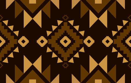 Navajo native american fabric seamless pattern,geometric tribal ethnic traditional background,...