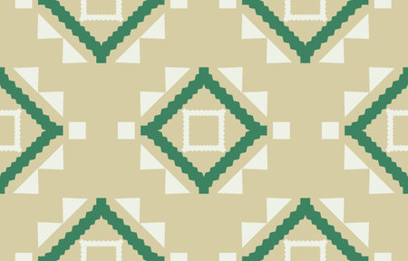 African geometric oriental tribal ethnic pattern. traditional background. Design for carpet,wallpaper,clothing,wrapping,batik,fabric,Vector illustration embroidery style.のイラスト素材