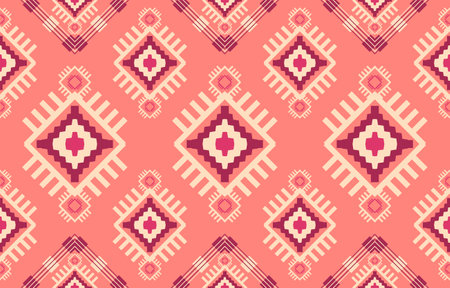 Navajo native american fabric seamless pattern,geometric tribal ethnic traditional background,...