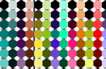 Seamless geometric pattern. Abstract colorful background. Vector illustration.のイラスト素材