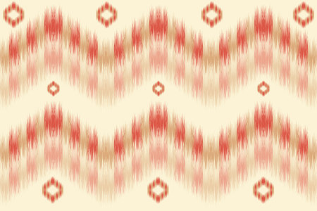 fabric ikat seamless pattern geometric ethnic traditional embroidery style.Design for background,carpet,mat,sarong,clothing,Vector illustration.のイラスト素材