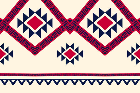 Navajo native american fabric seamless pattern,geometric tribal ethnic traditional background