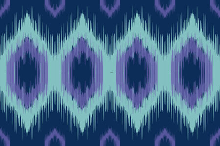 fabric ikat seamless pattern geometric ethnic traditional embroidery style.のイラスト素材