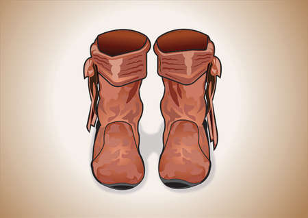 girls bootsのイラスト素材