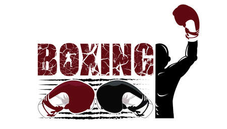 Illustration of fighter concept for boxingのイラスト素材