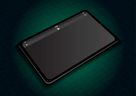 Realistic tablet mock up for backgroundのイラスト素材
