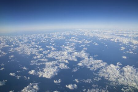 Beautiful clouds seen from above