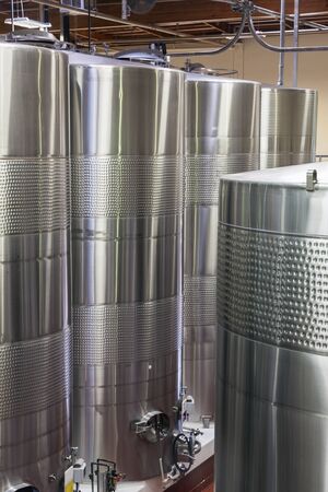 Modern Wine Barrels during Aging Process