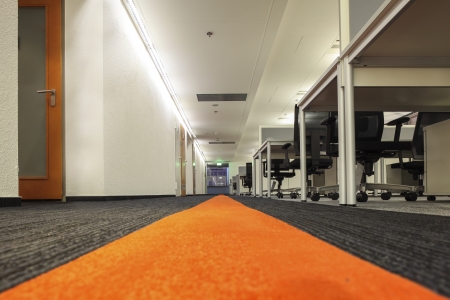 Unusual Perspective of Modern Office Interior のeditorial素材