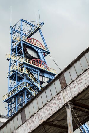 Blue Mine Shaft and Other Mining Equipment