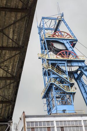 Blue Mine Shaft and Other Mining Equipment
