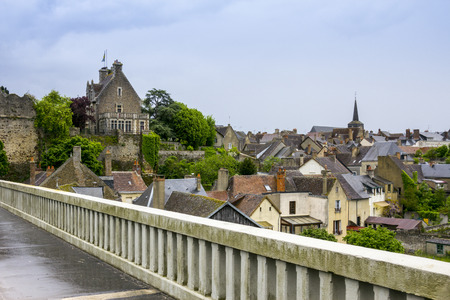 Gothic buildings in Le Mans, Sarthe, Pays de la Loire, Franceの写真素材