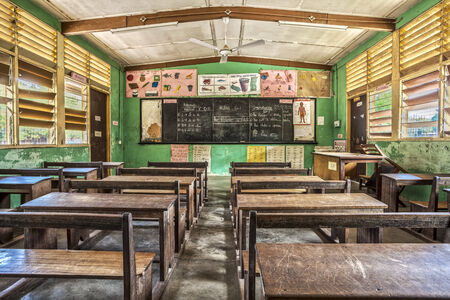 Classroom in Elementary School in Ghana, West Africaのeditorial素材