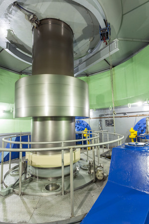 Turbine in Hydroelectric Power Plant, Africaのeditorial素材