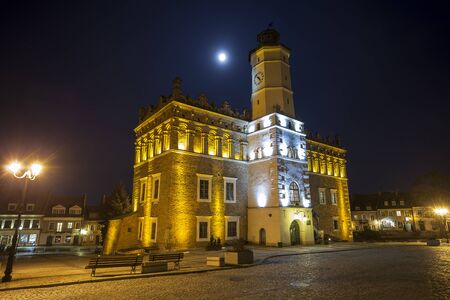 Historic city center of Sandomierz, Polandのeditorial素材
