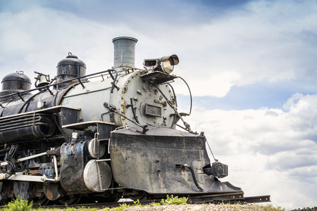 Old locomotive in Canon City, Colorado, USAのeditorial素材