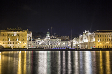 City Hall in Trieste, Northern Italyのeditorial素材
