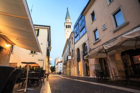 Old church in Monfalcone city center, Italyの写真素材