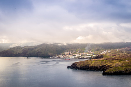 Canical, view from Ponta de Sao Lourenco, Madeira, Portugalの写真素材