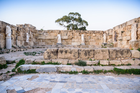 Ancient city of Salamis located in eastern part of Cyprus.の写真素材