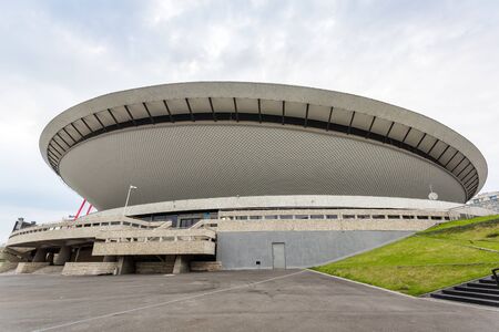 Sport arena in Katowice called Spodek, Silesia, Polandのeditorial素材