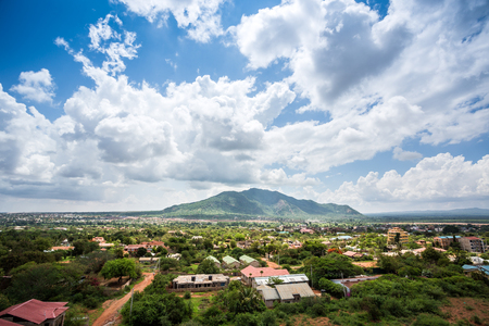 Town of Voi and surrounding nature, Kenya, East Africa