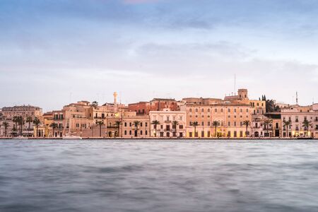 Brindisi city center, Puglia, south of Italy, Europeの写真素材