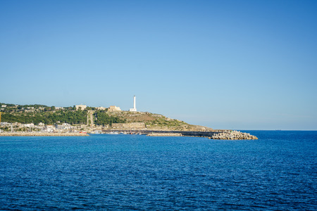 Sea coast in Santa Maria, very south of Italyの写真素材