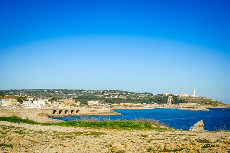 Sea coast in Santa Maria, very south of Italyの写真素材