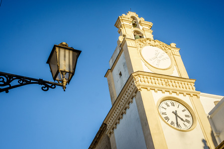 Cathedral of Saint Agatha in beautiful Gallipoli, Italyの写真素材