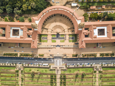 Unions building from above - offices of the President and Government  in Pretoria, capital city of South Africaのeditorial素材