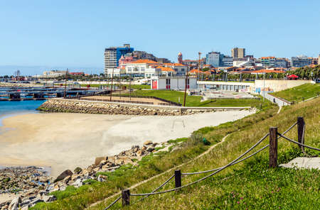 Cityscape of Povoa de Varzim, Porto district, North Region, Portugalの写真素材