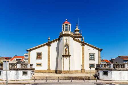 Church of Our Limping Lady in Povoa de Varzim, Portugalの写真素材