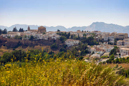 Beautiful mountainous town of Ronda in Andalusia, Spainの写真素材