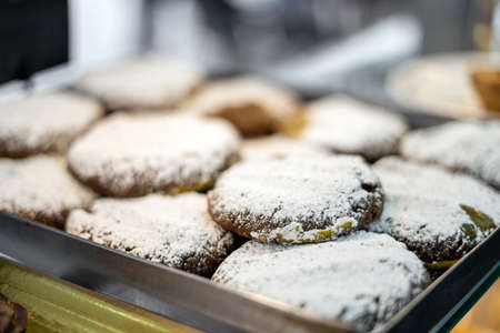 Typical honey pastry called broa de mel in Porto, Portugal