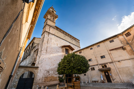a beautiful convent de Santa Clara in Palma de Mallorca, Spain, Europeの写真素材