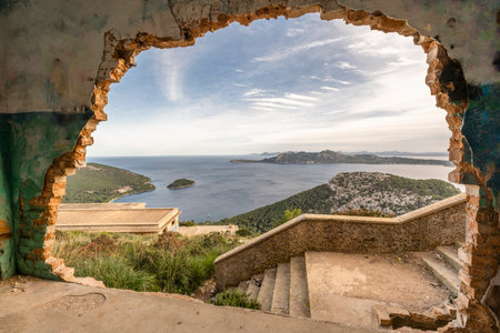 view of Formentor from awesome viewpoint, Mallorca, Spain, Europeの写真素材