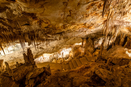 amazing photos of Drach Caves in Mallorca, Spain, Europeの写真素材