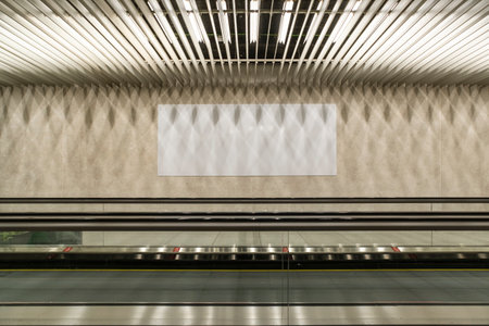 Minimalistic photo of modern architecture in the airport, Mallorca, Spainの写真素材