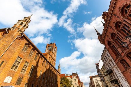 Main Square of Staromiejski, Town Hall in Torun, Poland