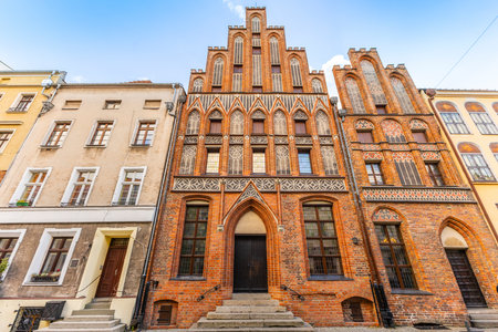 Old Nikolaus CopernicusÂ´ house, astronomer, now his museum in Torun, Polandの写真素材