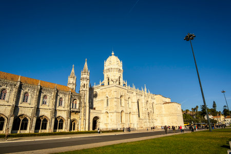Historic Jeronimos Monastery, BelÃ©m, Lisbon, Portugalの写真素材