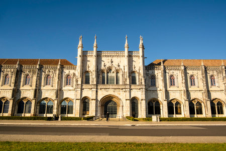 Historic Jeronimos Monastery, BelÃ©m, Lisbon, Portugalの写真素材