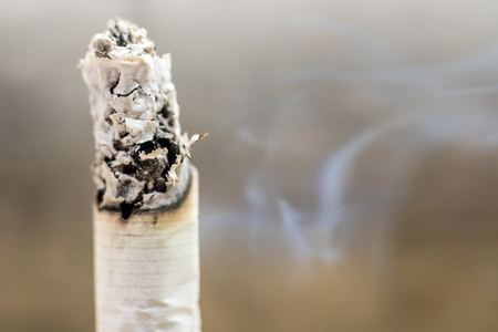 Smoking cigaretteの写真素材