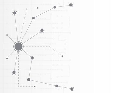 Abstract geometric connect lines and dots.Simple technology graphic background.Illustration Vector design Network and Connection concept.のイラスト素材