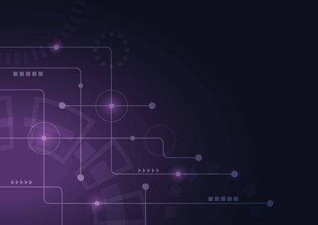 Abstract geometric connect lines and dots.Simple technology graphic background.Illustration Vector design Network and Connection concept.のイラスト素材